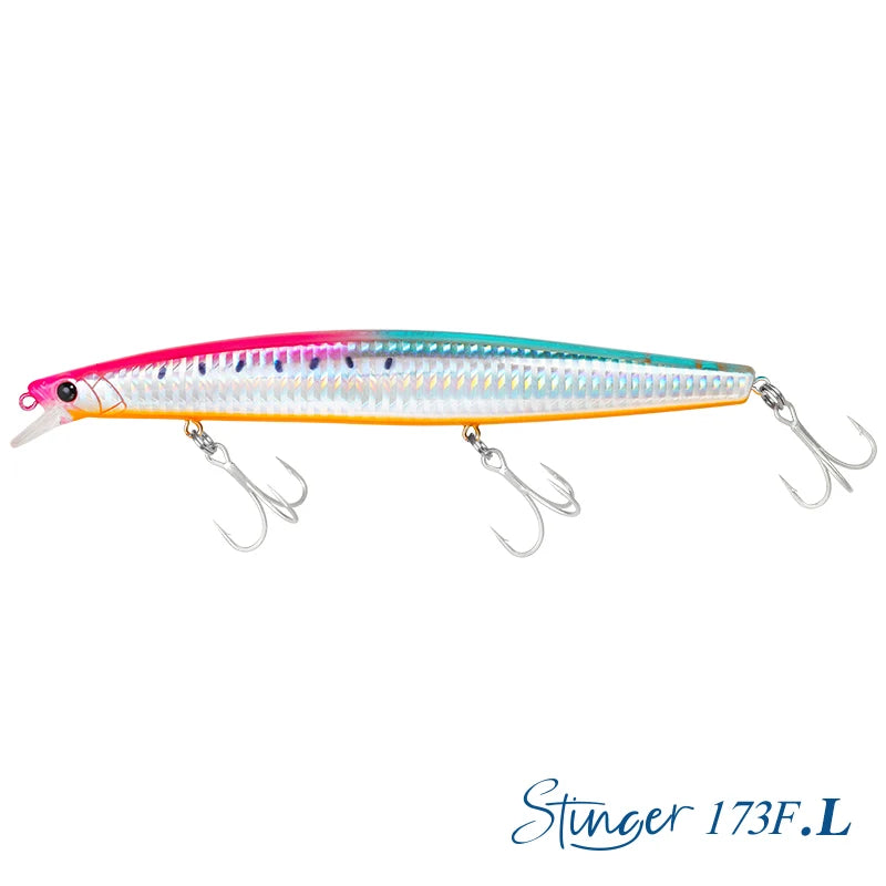 Ultra-long Casting Floating Minnow 173mm 37.5g Saltwater Fishing Lure STINGER Artificial Large Hard Baits