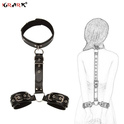Adult Games Adjustable BDSM Bondage Erotic Sex Toys Collar RestraintsFor Women Couples Sexyshop Products 18