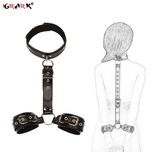 Adult Games Adjustable BDSM Bondage Erotic Sex Toys Collar RestraintsFor Women Couples Sexyshop Products 18