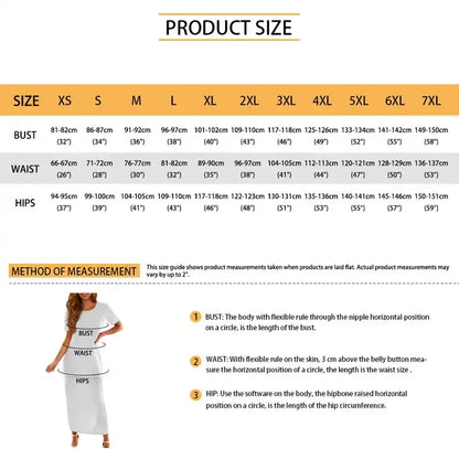 Samoa Tapa Puletasi PTaha Puletaha Samoan Dress & Maxi Skirt Set for Women Sweet Style 2Pcs Tops