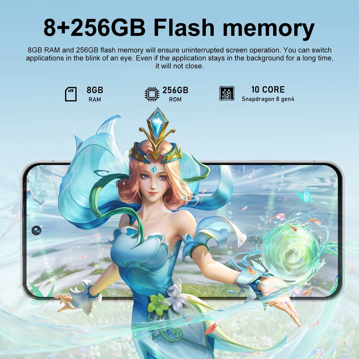 17 Pro Max Ultra 7.3 Inch Unlocked Mobile Phones Dual Sim 8GB+256GB Global Version Smart Phone Android Smartphones