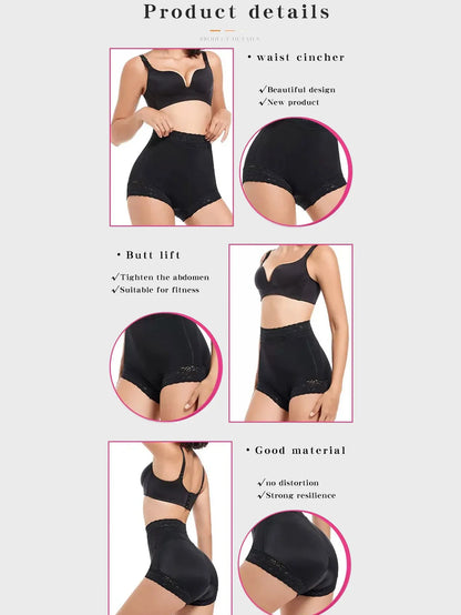 Colombianas tummy control butt lifter body shapewear women slimming girdle body shaper waist trainer high waist flat belly