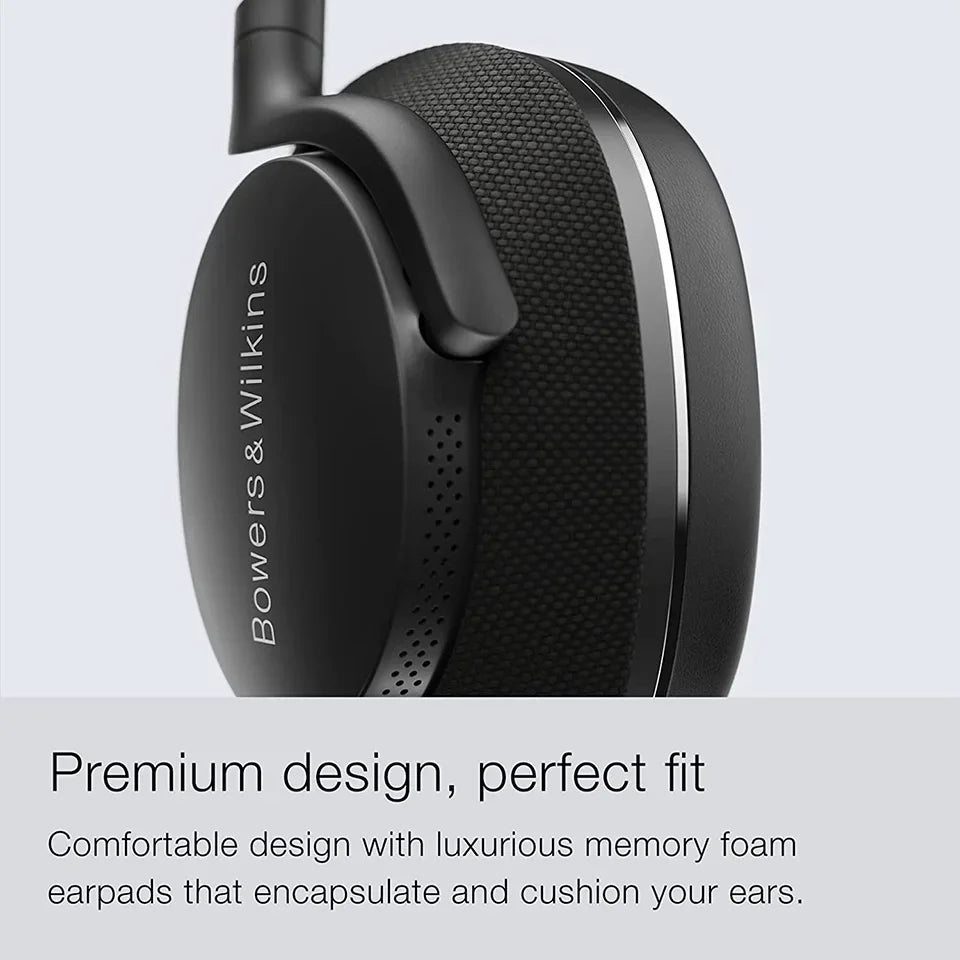 Original Bowers&Wilkins Px7 S2 Over Ear Earphones - New Advanced Noise Cancellation, Slim&Lightweight 15-Min Quick Charge