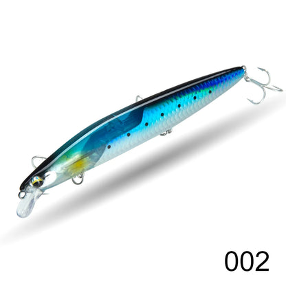 Floating Minnow Fishing Lure 120mm20g/145mm27g Flash Flake Wobbler Silent Assassin Floating Hard Bait For Pike Bass
