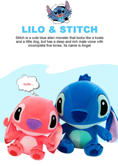Lilo & Stitch Couple Models Cartoon Stuffed Plush Anime Plushs Toys Pendant Toy Pillow Kids Birthday Gift