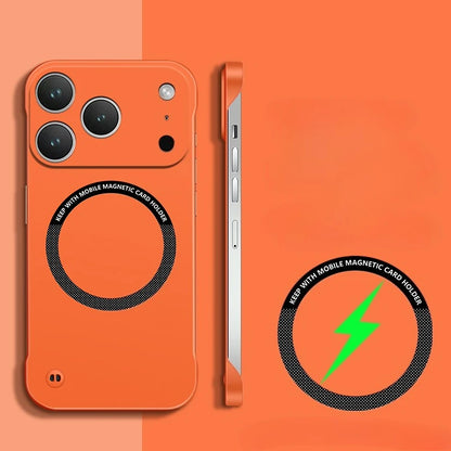 For IPhone 17 Pro Max Case for Magsafe Magnetic Frameless Hard PC Phone Case for IPhone 17 Air 17Pro 16E Shockproof Matte Cover