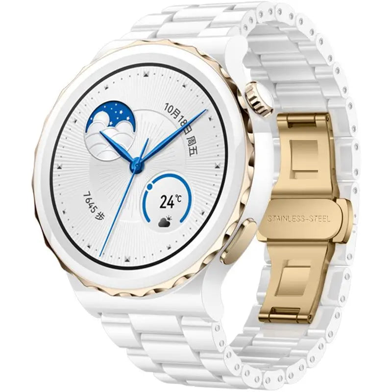 Ceramic Strap For Huawei Watch GT3Pro 43 46mm Bracelet Correa For Huawei Watch 3 4 4Pro GT2 3 GT2e Runner 46MM GT2Pro