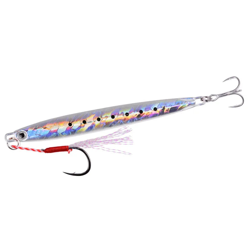 Metal Jig Fishing Lure Slow Cast Jigging Spoon 10G 20G 30G 40G 60G Sea Bass Lure Artificial Bait Fishing Gear