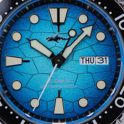 HEIMDALLR Diver Men's Watch Turtle King Sapphire Crystal 316L Steel NH36 200M Water Resistant Luminous Automatic Mechanica Watch