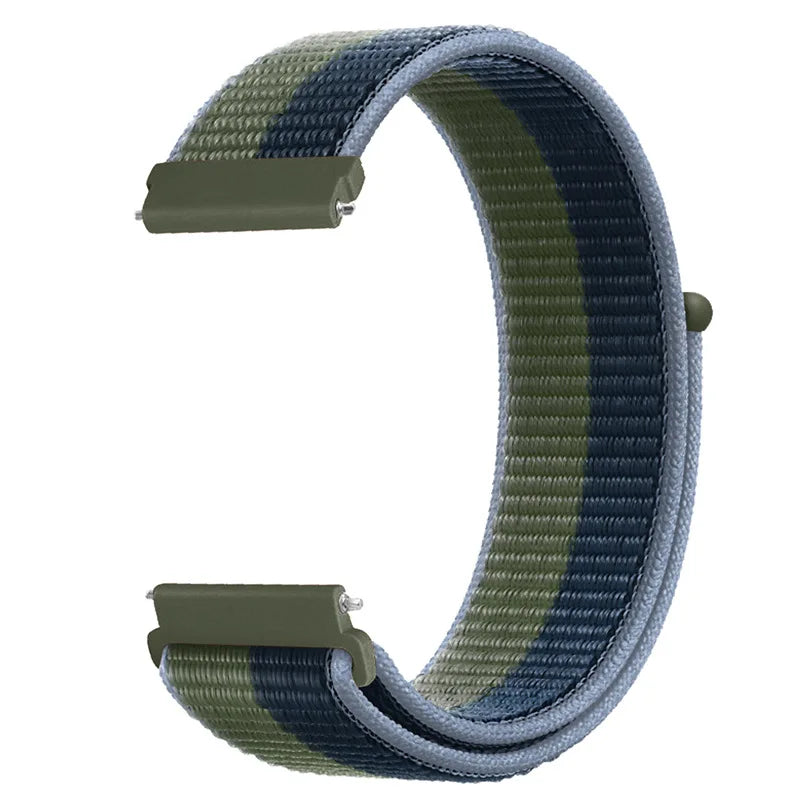 Nylon Loop Strap for Samsung Galaxy Watch 3/4/5/6/Gear S3 Wristband for Huawei Watch 4/GT-2-3-Pro/Amazfit GTR/GTS Belt
