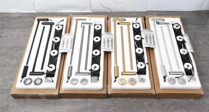 Brushed Gold Electric Heated Towel Rail Stainless Steel Towel Dryer Hidden Cable Electric Towel Rack Towel Radiator Towel Warmer