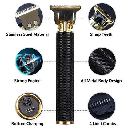 Electric Hair Cutting Machine Rechargeable Hair Clipper Barber Electric Shaver for Men