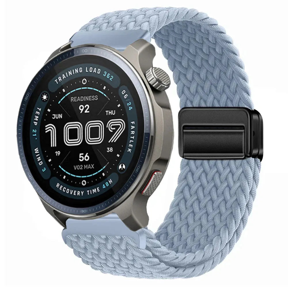 Watch Strap For Huami Amazfit Balance 2 Band GTR 4 2 2E GTR3 Pro/GTS 4/3/2 mini/Bip 3 6 U S Braided Magnetic Bracelet
