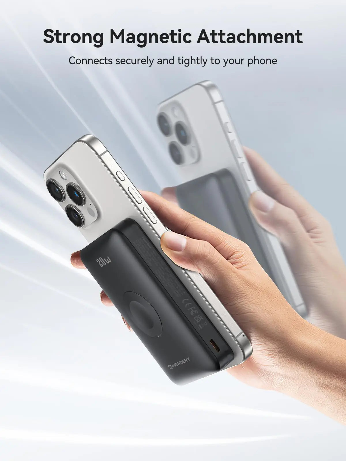 10000mAh Magnetic Wireless Power Bank for Apple Watch /9/8/7/6/5/4/Ultra 2 iWatch Battery Pack For iPhone 16/15,Galaxy