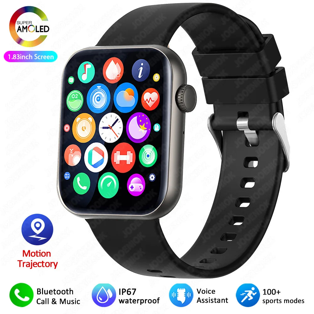 Smart Watch Full Touch Screen Bluetooth Call AI Voice Heart Rate Waterproof Watches Sports Bracelet Smartwatch Women