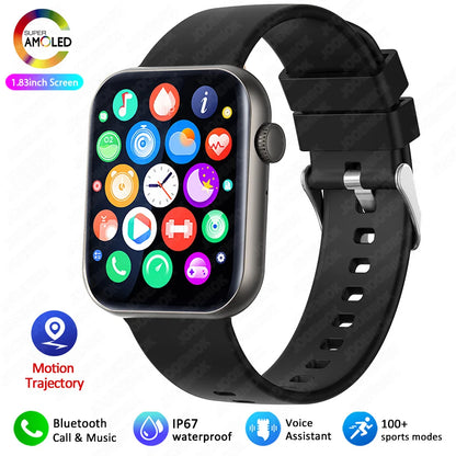 Smart Watch Full Touch Screen Bluetooth Call AI Voice Heart Rate Waterproof Watches Sports Bracelet Smartwatch Women