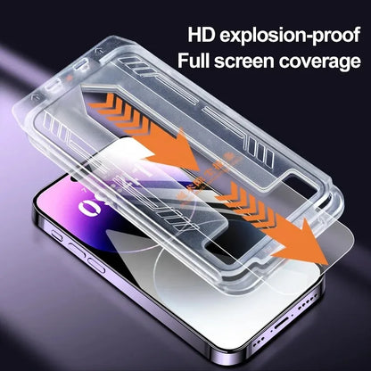 2PCS For IPhone 17 16 15 14 13 12 11 Plus ProMax XS XsMax XR Anti Peeping Film HD Tempered Glass Dust Free Install Box Protector