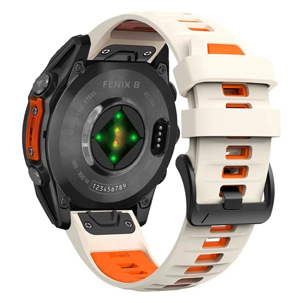 Garmin Fenix 8 43mm 47mm 51mm Sports Original Silicone Wristband for Garmin Epix/Quatix7/Fenix 7X 6X 7S Pro/Descent Mk3 Band