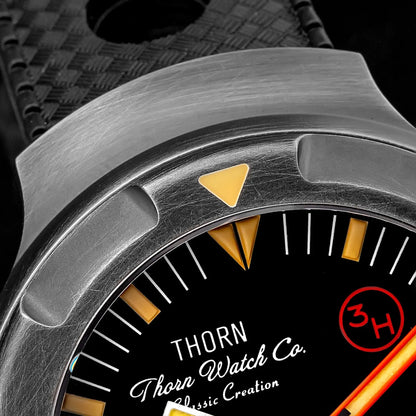 New Thorn Watch T018 PT5000 Movement Sapphire Waterproof Luminous Fluororubber Strap Men's Watches Salutes Classic