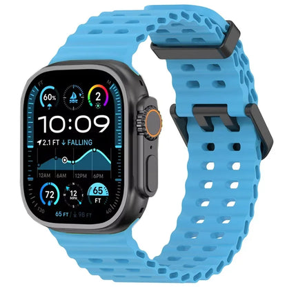 Ocean Silicone Strap for Apple Watch Band Ultra 3/2/1 49mm Series 11 10 46mm Comfortable Band IWatch 9 8 7 6 5 4 SE3 45mm 44mm