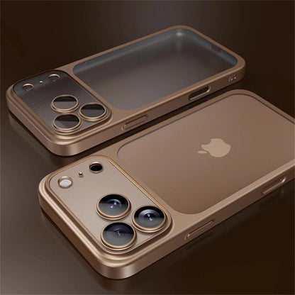 Luxury Original Matte Clear Frosted Phone Case For iPhone 17 16 15 14 13 12 11 Pro Max Air Lens Protection Shockproof Back Cover