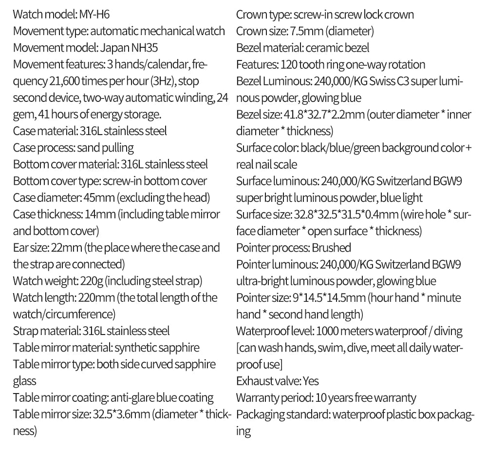 ADDIESDIVE Men's Diver's Watches 1000m Sapphire Glass Super Luminous Calendar NH35A Automatic Mechanical Wristwatch Luxury Watch