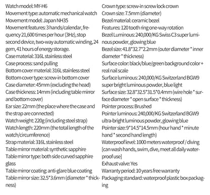 ADDIESDIVE Men's Diver's Watches 1000m Sapphire Glass Super Luminous Calendar NH35A Automatic Mechanical Wristwatch Luxury Watch