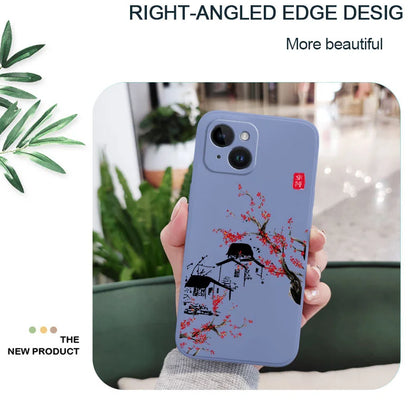 Field Wind Phone Case For iPhone 17 Air 16E 16 15 14 13 12 11 X XR XS SE2 SE2020 8 7 6 6S Plus Pro Max Mini Silicone Cover