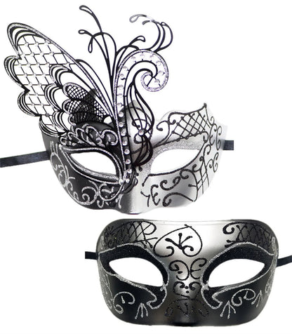Masquerade Ball Mask Venetian Metal Mask Mystery Fashion Carnival Mask Halloween Party Costume Ball Mask