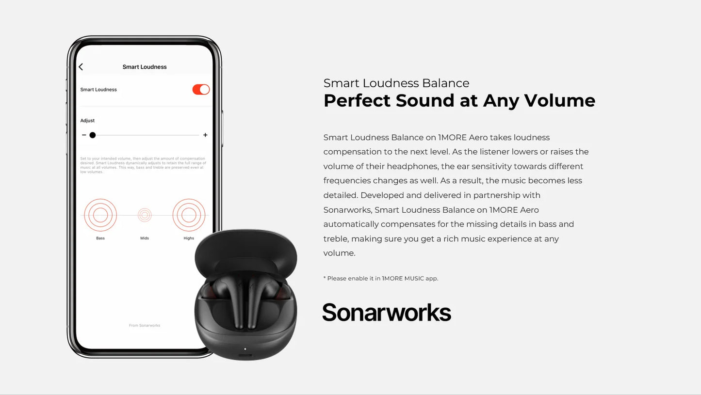 1MORE Aero Ear buds Noise Cancellation Bluetooth 5.2 flash-sale  Clear Calls 28h Playtime  Wireless Charging headset  electronic