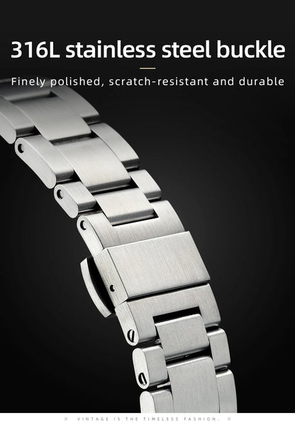 Hestur Luxury Men's Watch Automatic mechanical 36mm Miyoda 9015 15Bar Waterproof Vintage reloj hombre Sapphire Glass wrist Watch