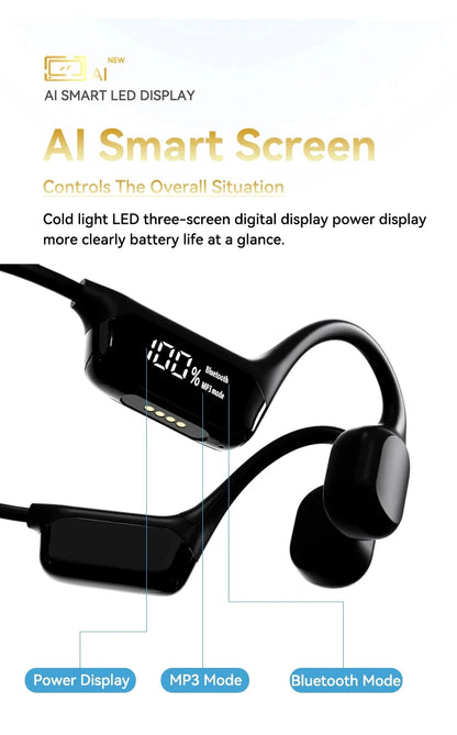 Xiaomi Mijia Bone Conduction Earphones IPX8 Waterproof Headset for Swimming Bluetooth 5.4 Wireless Sport Headphones MP3 32G RAM