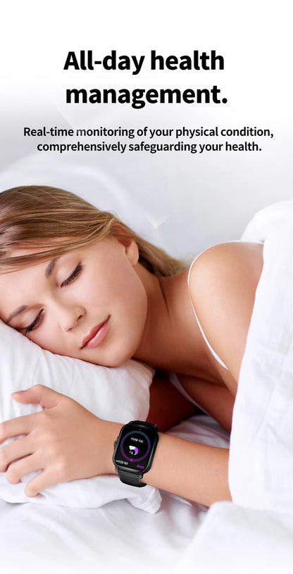 KUMI KU7 Meta 2.01″ High-definition Screen Smart Watch Bluetooth Call Heart Rate Measurement Oximetry Offline Intelligent Voice