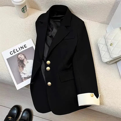 New Women Suit Coat Elegant Sports Casual Blazer Korean Fashion Jacket Spring Autumn 12 Color Office Ladies Clothing Basic Coat