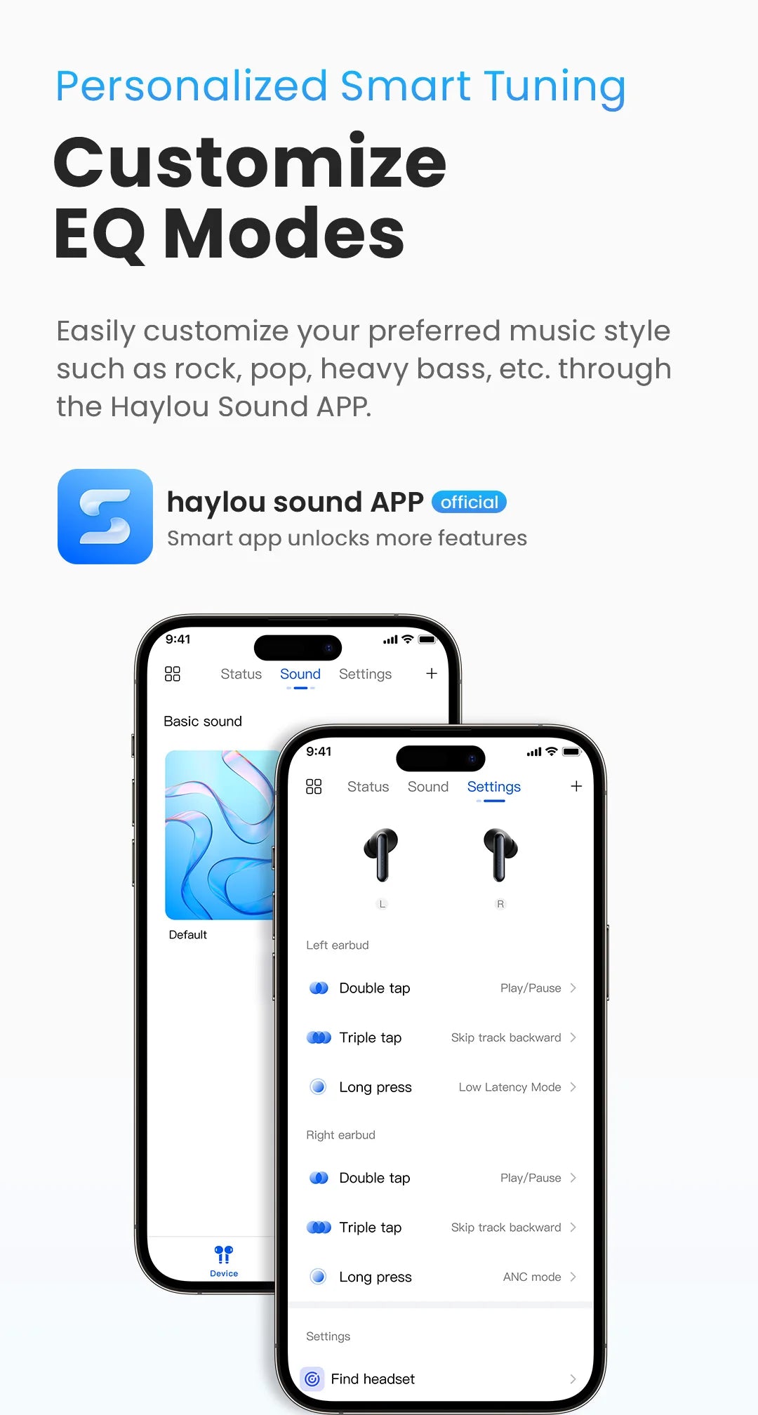 HAYLOU Mori Pro Bluetooth 5.4 Earphones Wireless  43dB Adaptive Hybrid ANC Hi-Res LDAC Earbuds 6 Mic Headphones 28H Battery Life