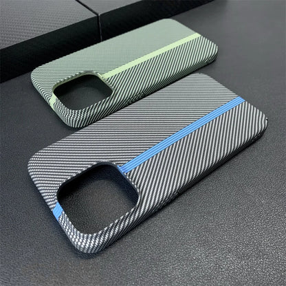 Luxury Contrast Carbon Fibre Pattern Matte Phone Case For iPhone 17 16 15 11 12 13 14 Pro Max Ultra Thin Hard Shockproof Cover