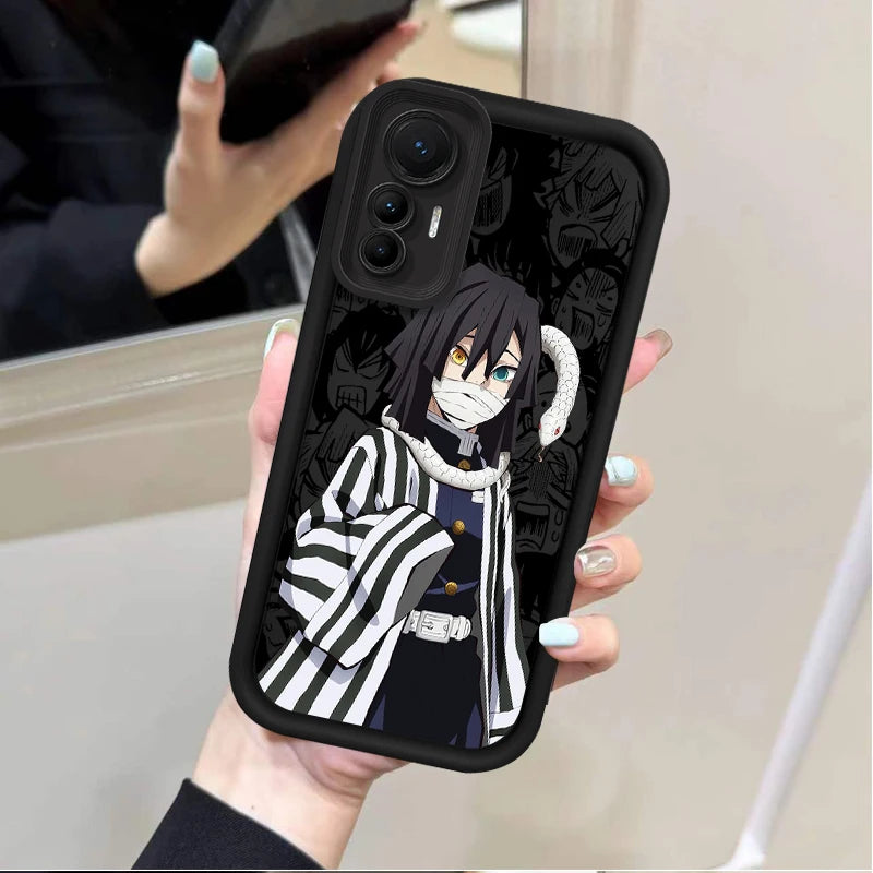 Anime Demon Slayer Creative Silicone Case for Xiaomi Poco F7 F6 F5 F4 F3 M5s C65 C75 C71 X7 X6 X5 X4 GT X3 NFC M7 M6 Pro 4G 5G
