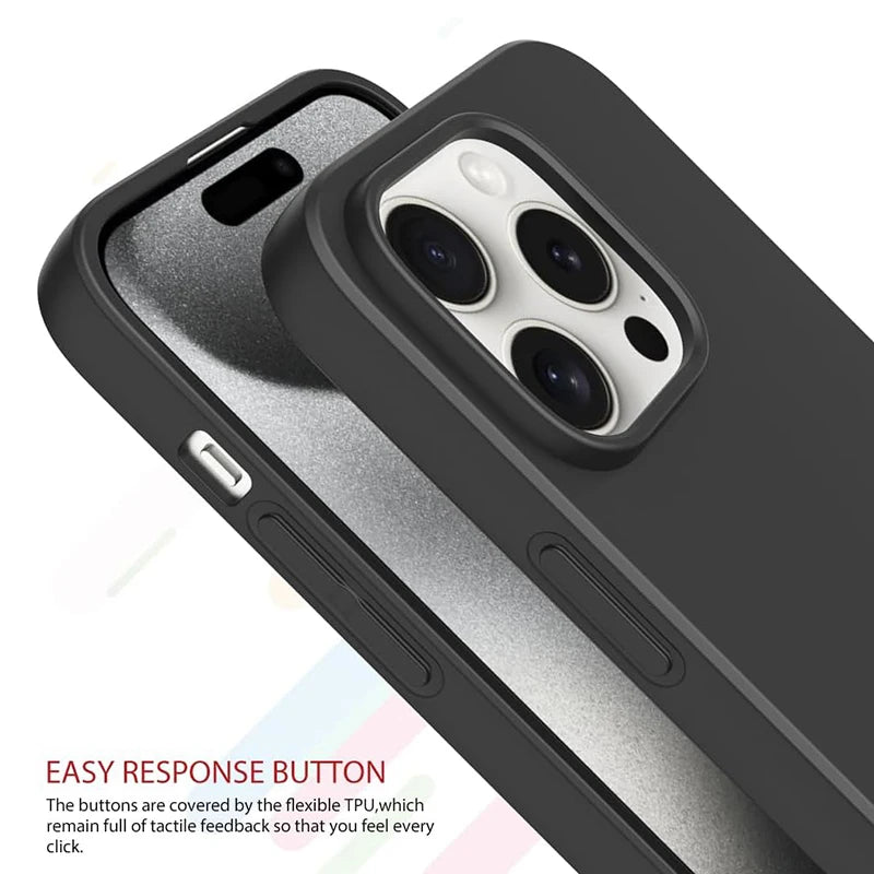 Ultra Thin Matte Silicone Case for iPhone 17 Air 16 15 14 13 12 Mini 11 X S Max XR Cover for iPhone 16E 16 15 14 7 8 Plus SE 2 3