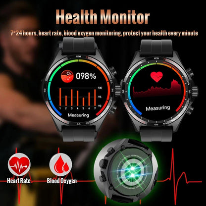 Smart Watchs Men Sport Fitness GPS Tracker Compass Bluetooth Call Heart Rate Health Smartwatch for Huawei Xiaomi Ferrari