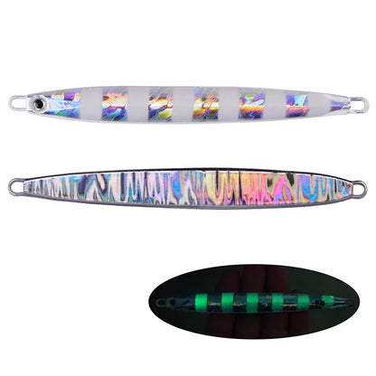 Metal Jig Fishing Lure Slow Cast Jigging Spoon 10G 20G 30G 40G 60G Sea Bass Lure Artificial Bait Fishing Gear