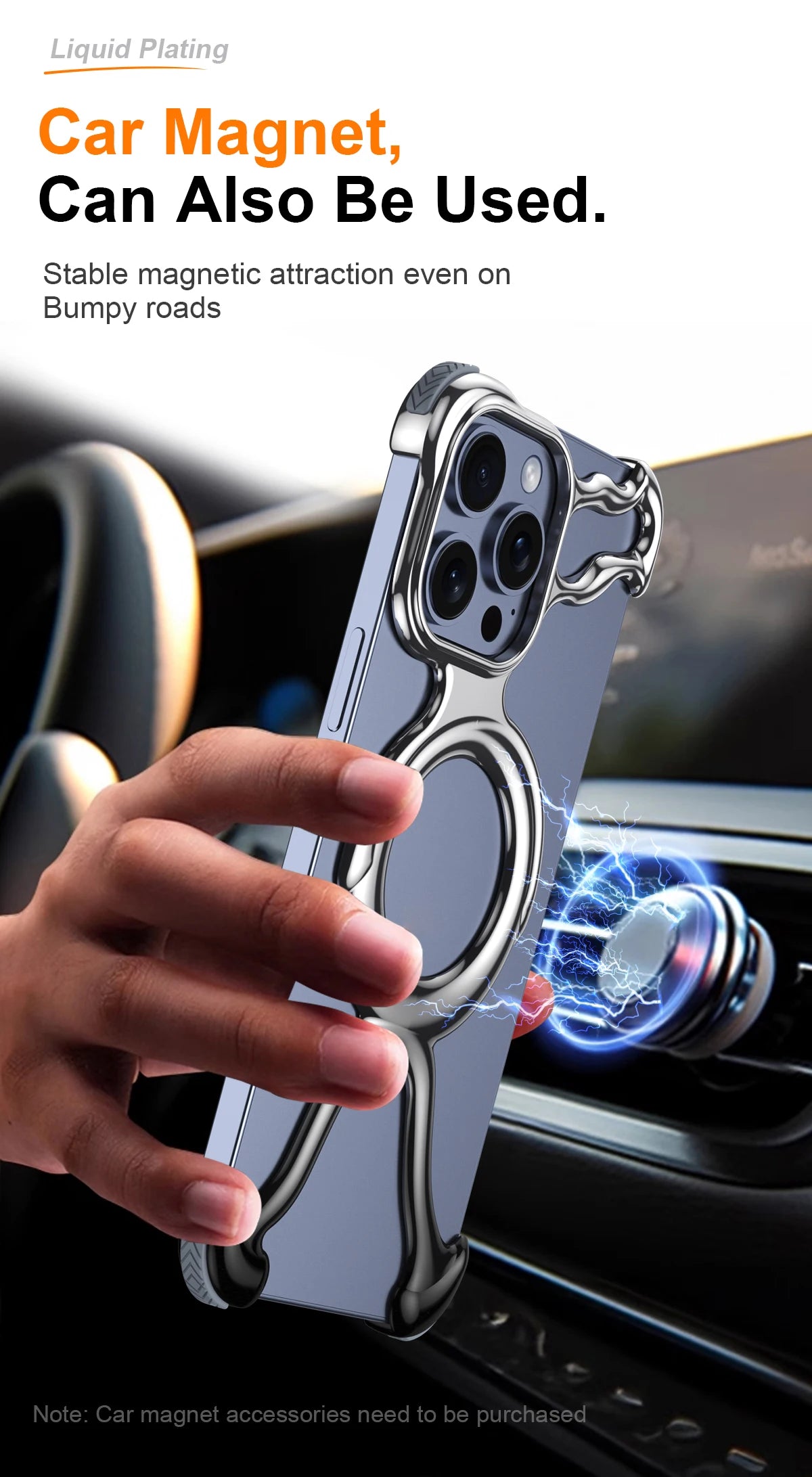 Irregular Geometric Phone Case For Iphone 17 16 15 14 13 Case Hollowed Out Electroplated Four Corners Silicone Shockproof Case