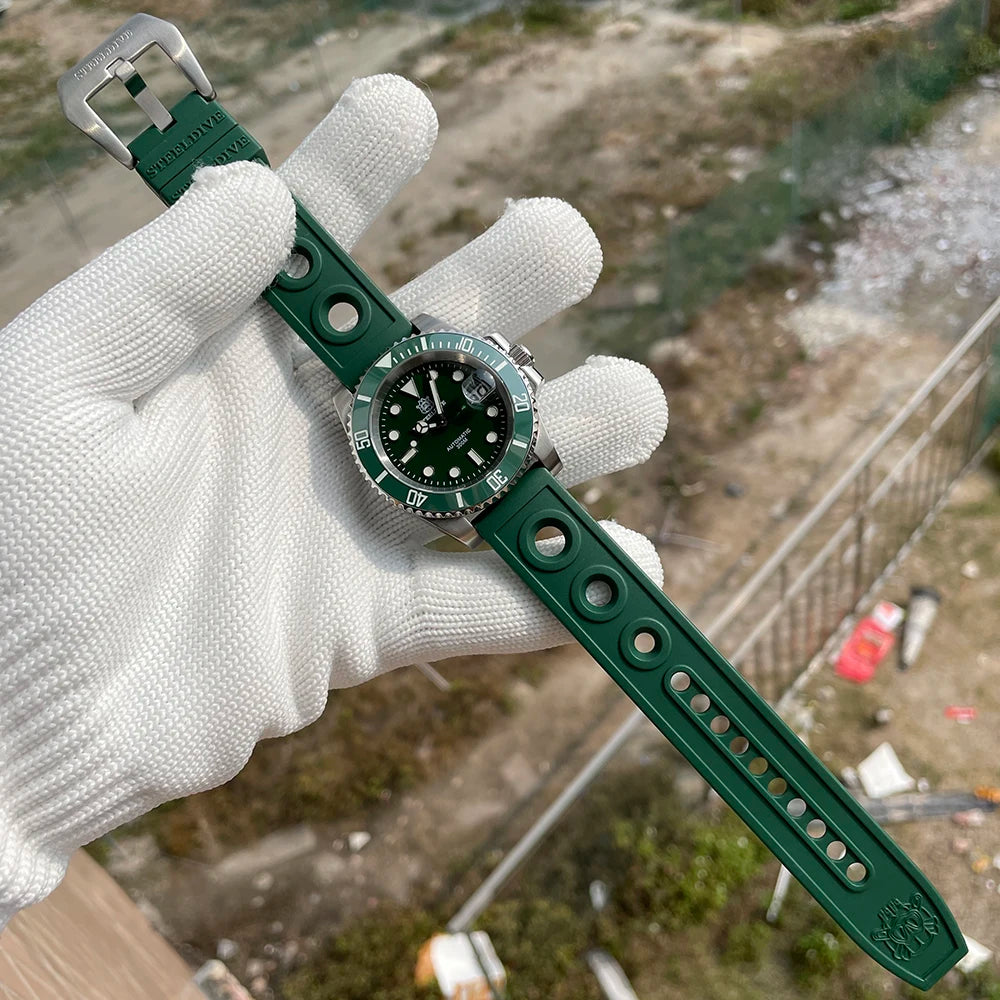 STEELDIVE SD1953 Water Ghost Ceramic Bezel Sapphire Mirror Swiss Luminous NH35 Movement Dive 30Bar Waterproof Mechanical Watch