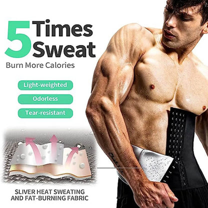 Waist Trainer Trimmer for Men Tummy Control Shapewear Neoprene Sweat Belt Slimming Body Shaper Sport Workout Corsets