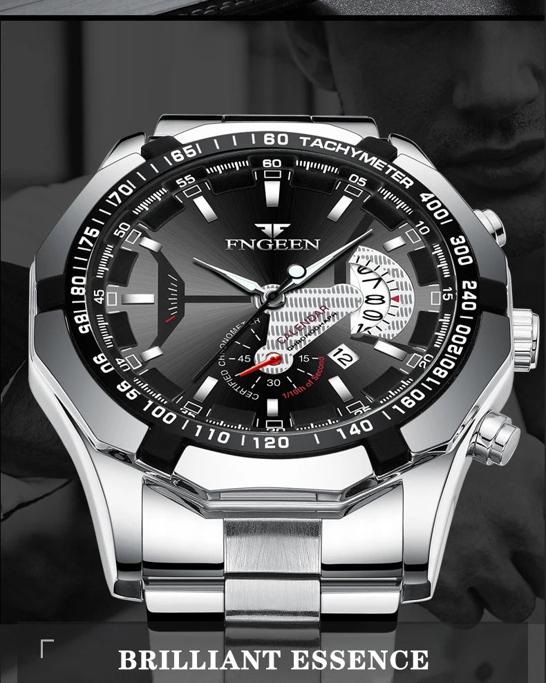 Brand Luxury Watch Fashion Casual Military Quartz Sports Wristwatch Full Steel Waterproof Men's Clock Relogio Masculino