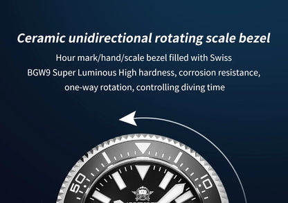 ADDIESDIVE Men's Diver's Watches 1000m Sapphire Glass Super Luminous Calendar NH35A Automatic Mechanical Wristwatch Luxury Watch