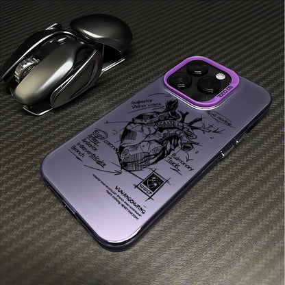 Creative Cardiovascular model Heart Medical Phone Case For iPhone 15 Pro Max 11 12 13 14 16 Pro XS XR 7 8 Plus Anti-drop Cover
