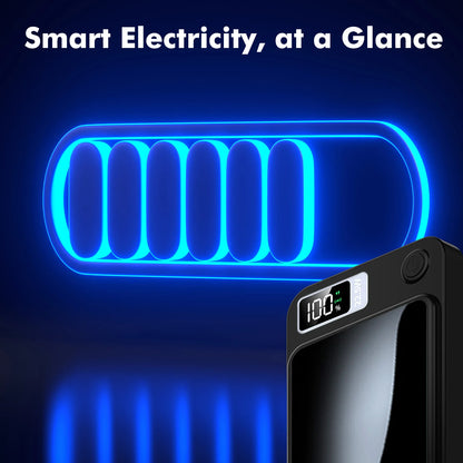 100000mAh Magnetic Power Bank Wireless Portable 22.5W Fast Charger For Iphone Huawei Samsung External Auxiliary Backup Battery