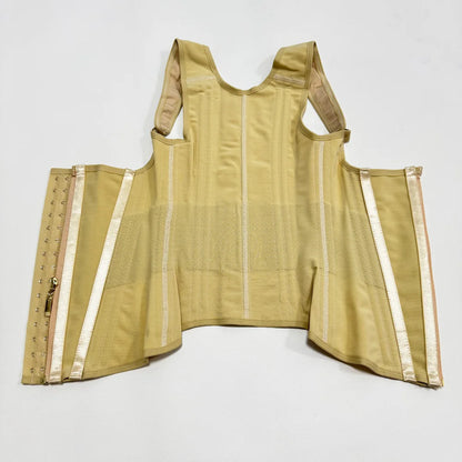 Body Shaper Shapewear Women Vest Tops Double Compression Waist Trainer Corset Adjustable Zipper and Hook-eyes