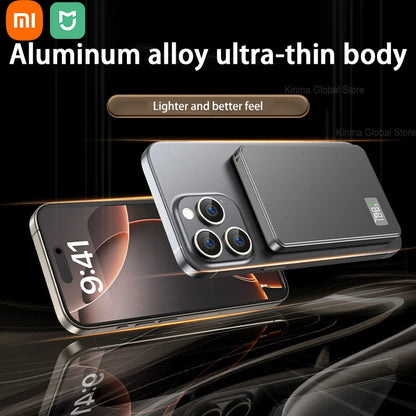 500000mAh Portable Magnetic Wireless Power Bank PD22.5W Fast Charging External Battery for Magsafe For iPhone Samsung