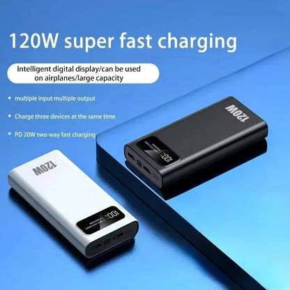 Xiaomi MIJIA 200000mAh Ultra large Capacity Power Bank 120W Fast Charging Portable Digital Display Power Bank For iPhone Samsung